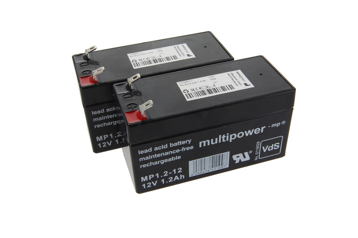 AKKUmed Blei Akkueinsatz passend für Hill Rom Krankenhausbett Typ Evolution CB18 Steuerung