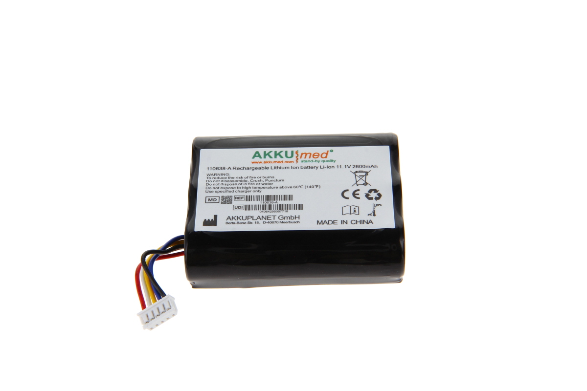 AKKUmed Li Ion Akku passend für Philips Monitor Suresigns VM1 , VS2+, VSi Typ 989803174881