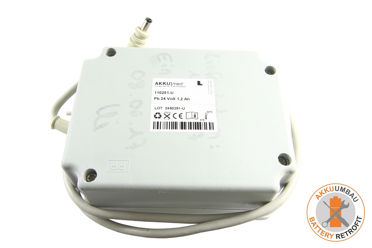 AKKUmed Blei Akkuumbau passend für Hill Rom Krankenhausbett Typ Evolution, Linak LI 90